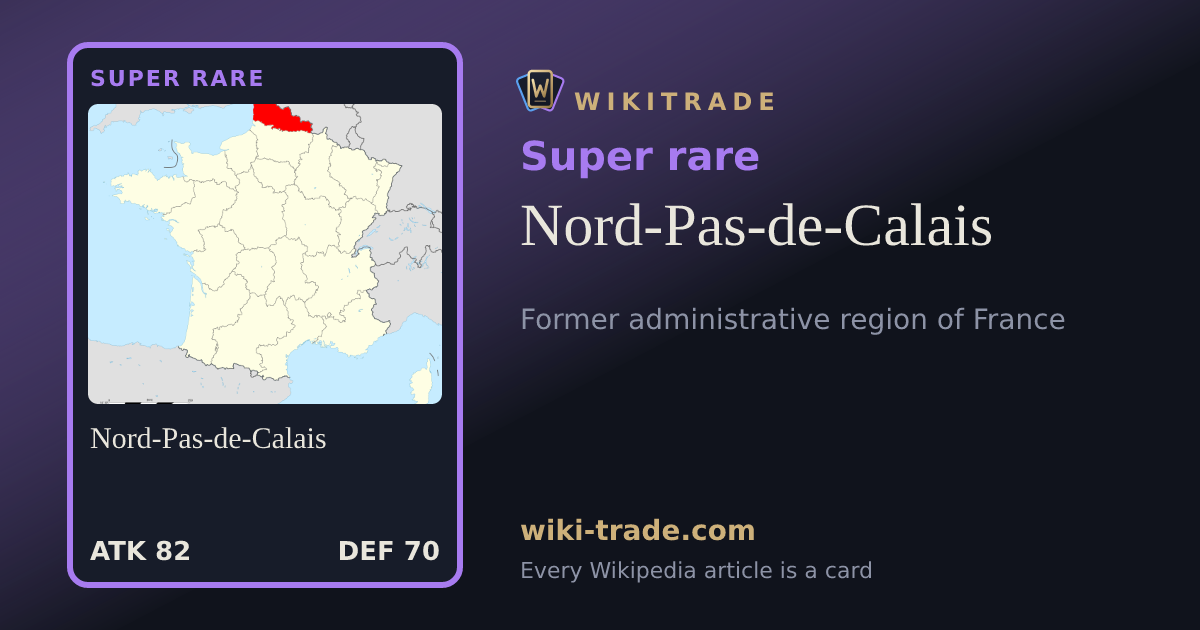 Nord-Pas-de-Calais — Super rare card