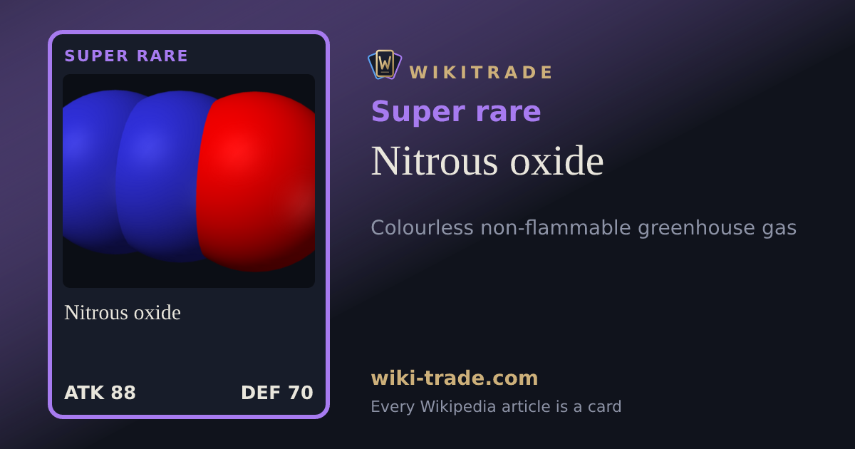 Nitrous oxide — Super rare card