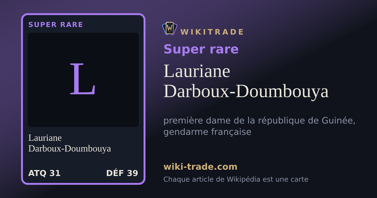 Lauriane Darboux-Doumbouya — carte Super rare