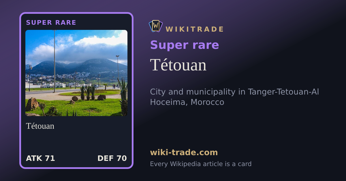 Tétouan — Super rare card