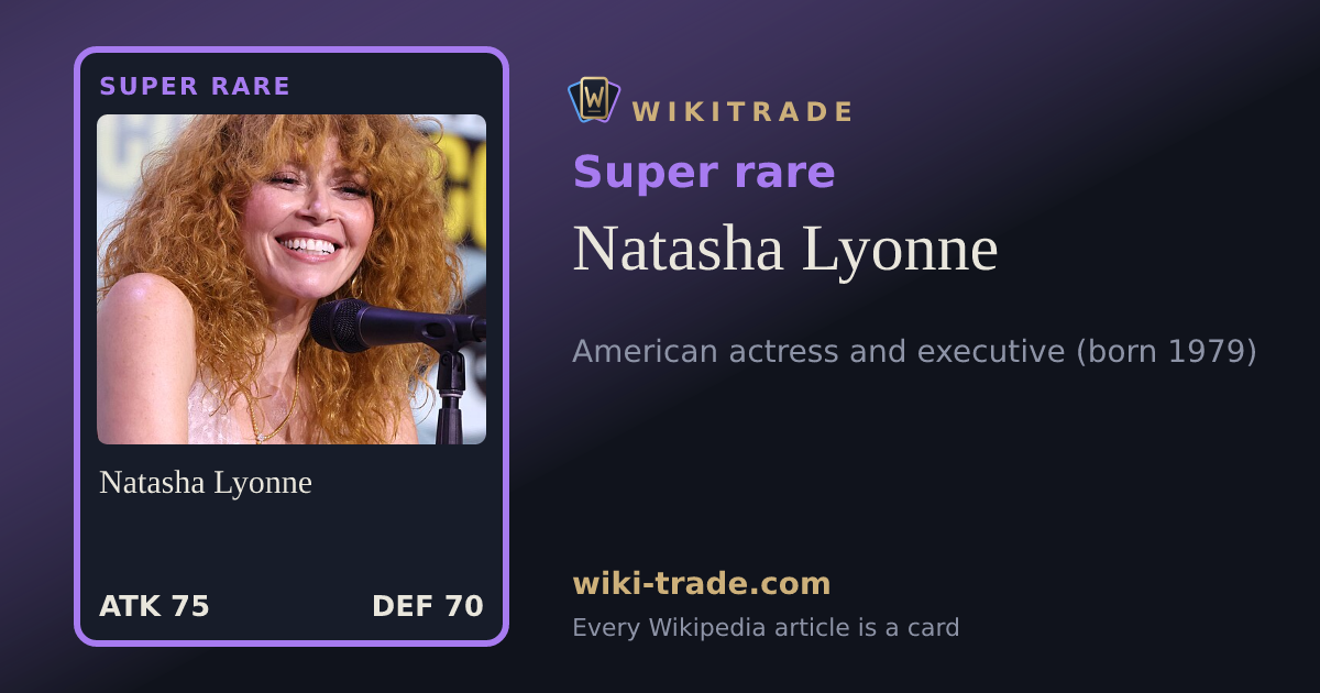 Natasha Lyonne — Super rare card