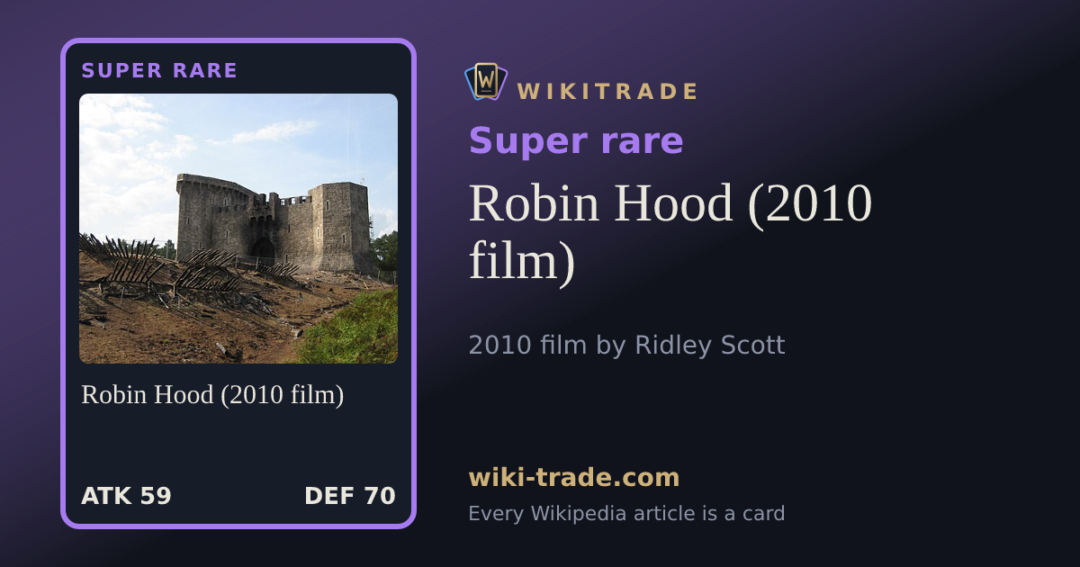 Robin Hood (2010 film) — Super rare card