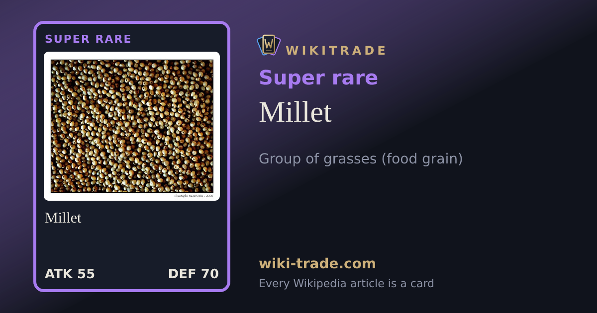 Millet — Super rare card