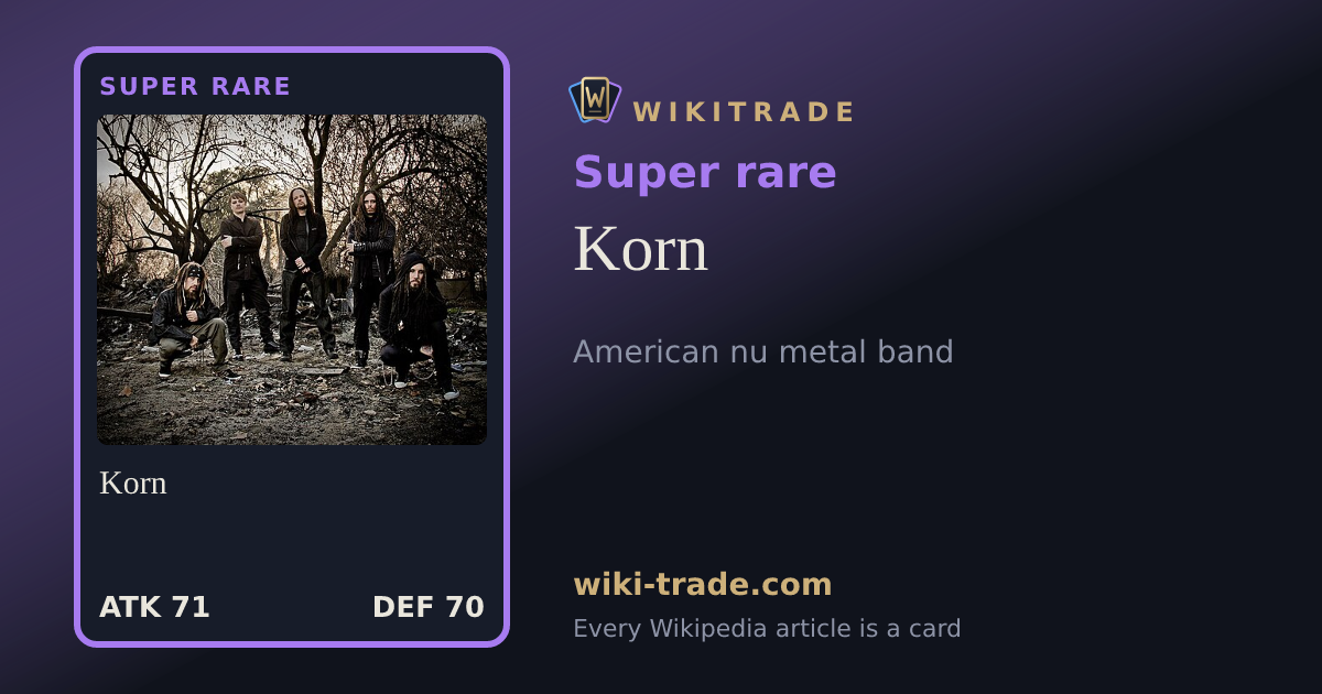 Korn — Super rare card