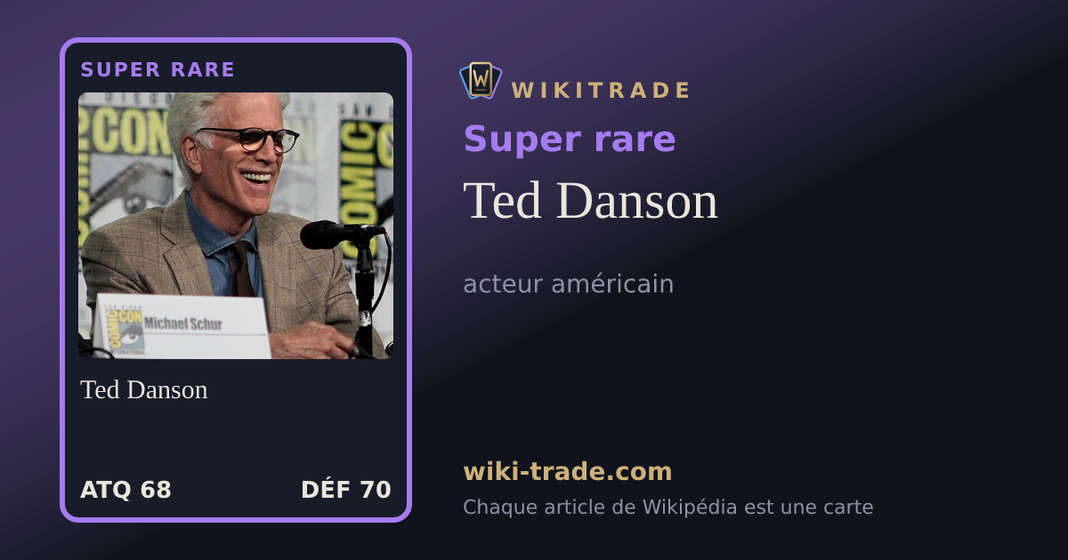 Ted Danson — carte Super rare