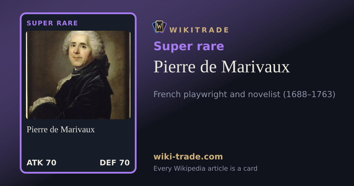 Pierre de Marivaux — Super rare card