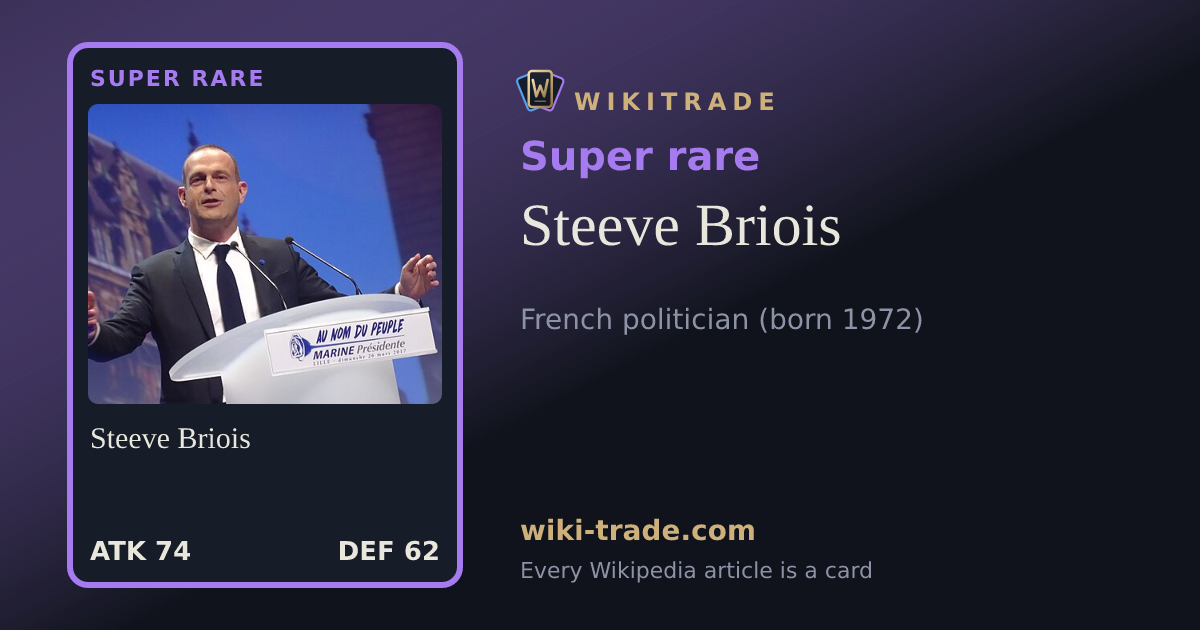 Steeve Briois — Super rare card