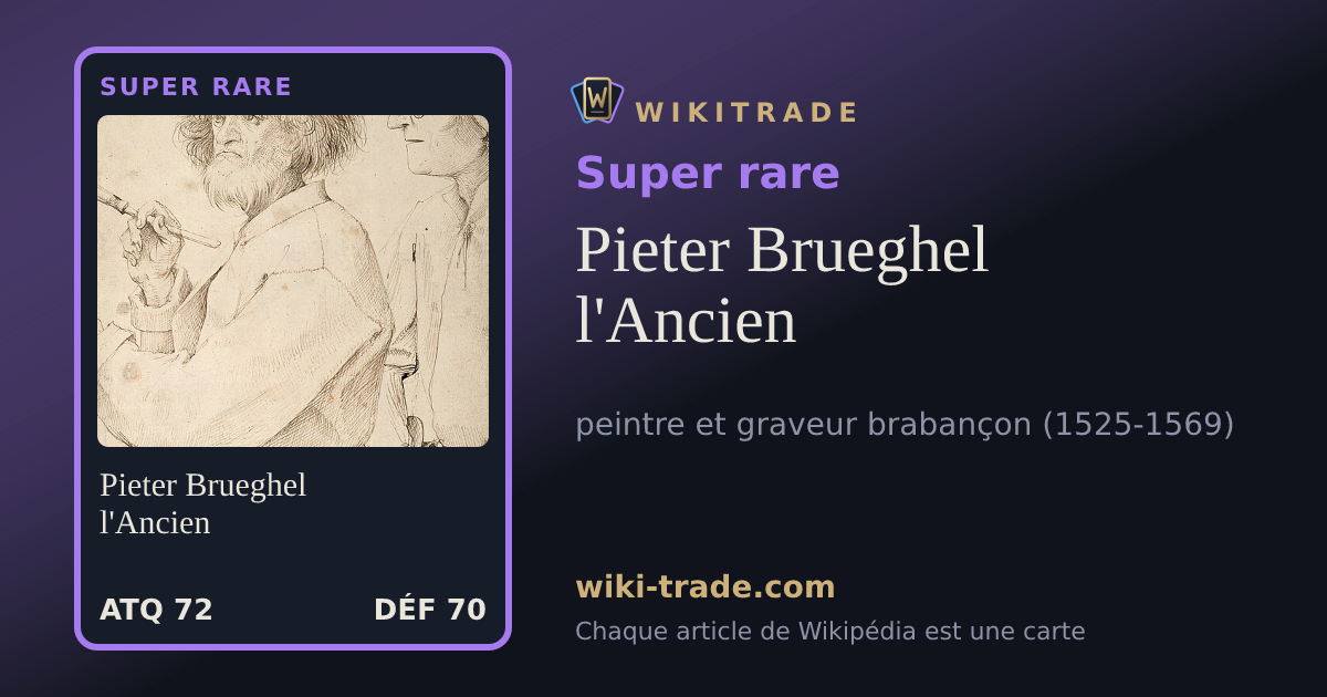 Pieter Brueghel l'Ancien — carte Super rare