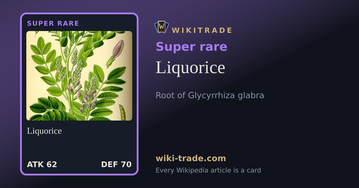 Liquorice — Super rare card