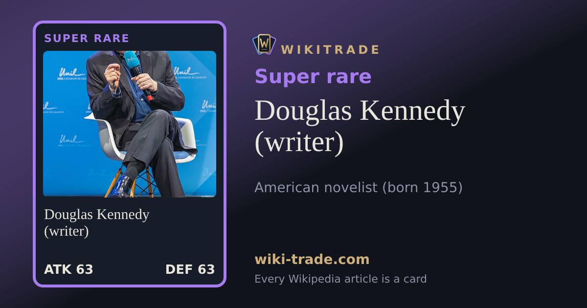 Douglas Kennedy (writer) — Super rare card