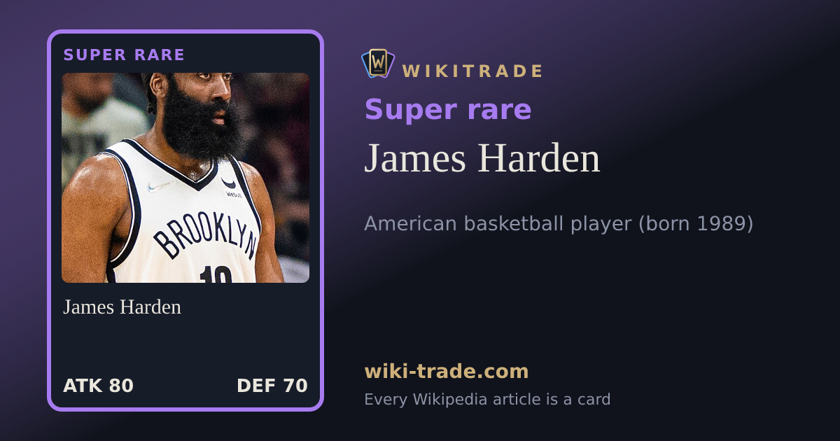 James Harden — Super rare card