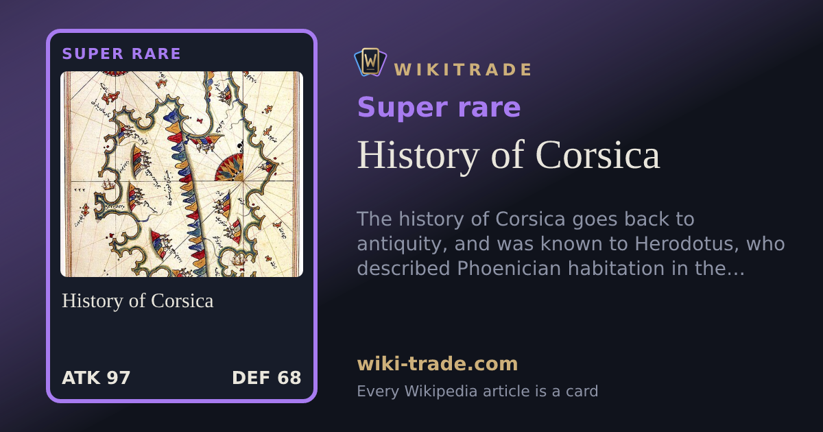 History of Corsica — Super rare card