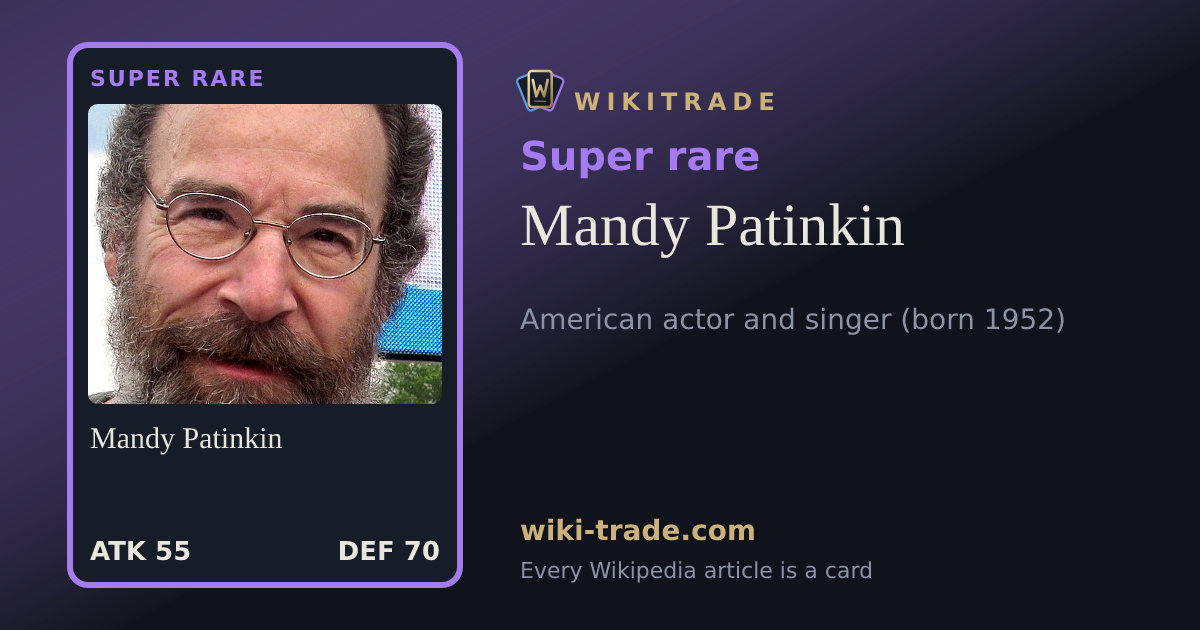 Mandy Patinkin — Super rare card