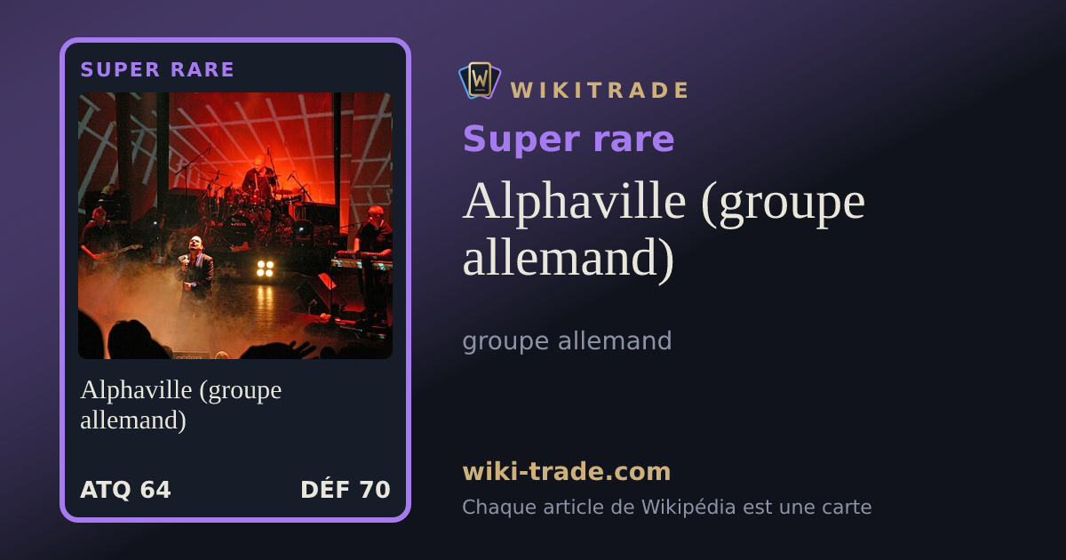 Alphaville (groupe allemand) — carte Super rare