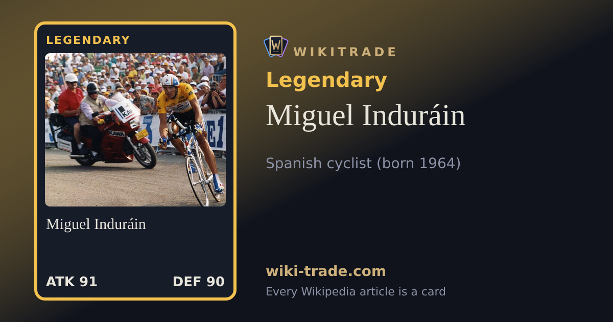 Miguel Induráin — Legendary card