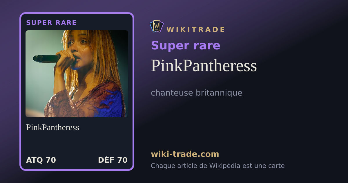 PinkPantheress — carte Super rare