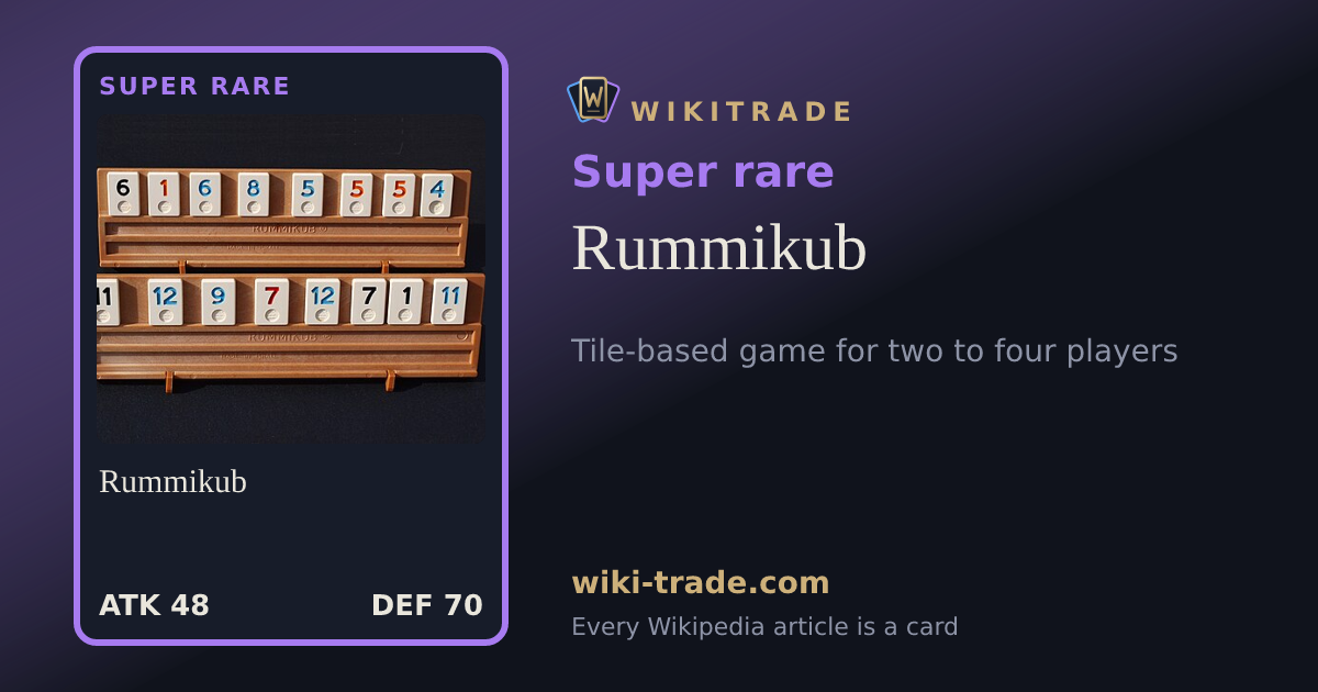 Rummikub — Super rare card