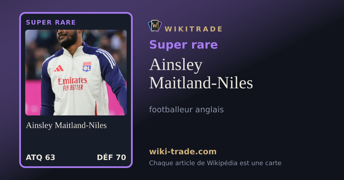 Ainsley Maitland-Niles — carte Super rare