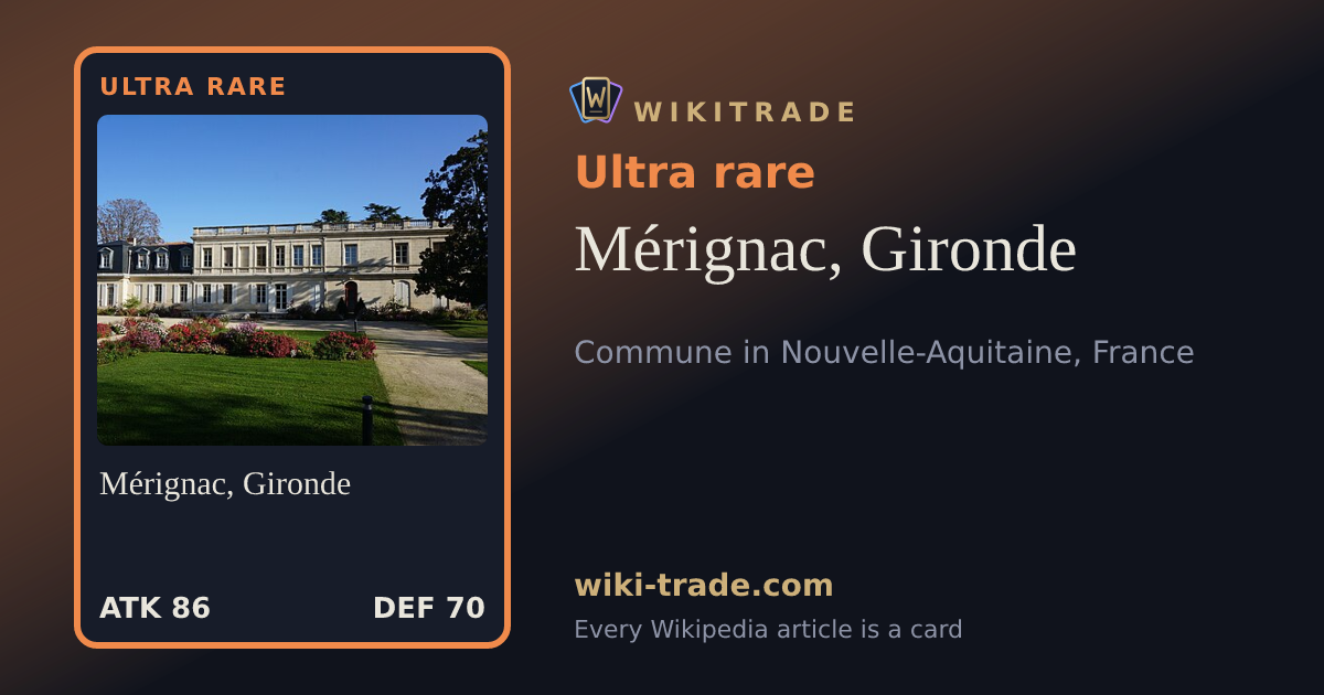 Mérignac, Gironde — Ultra rare card