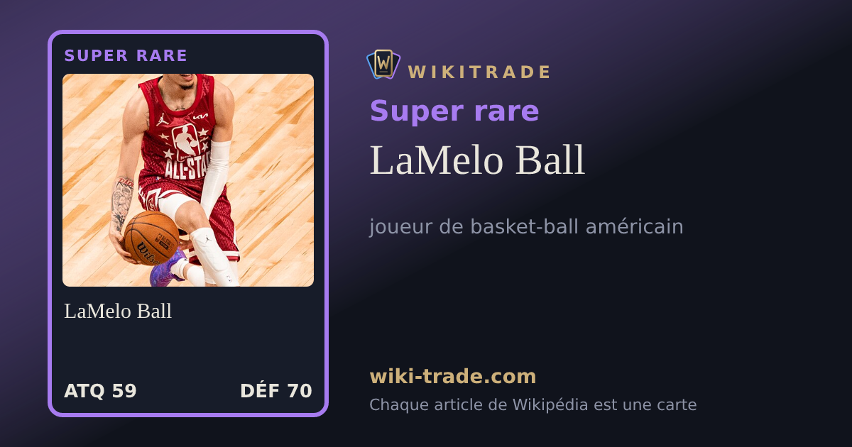 LaMelo Ball — carte Super rare