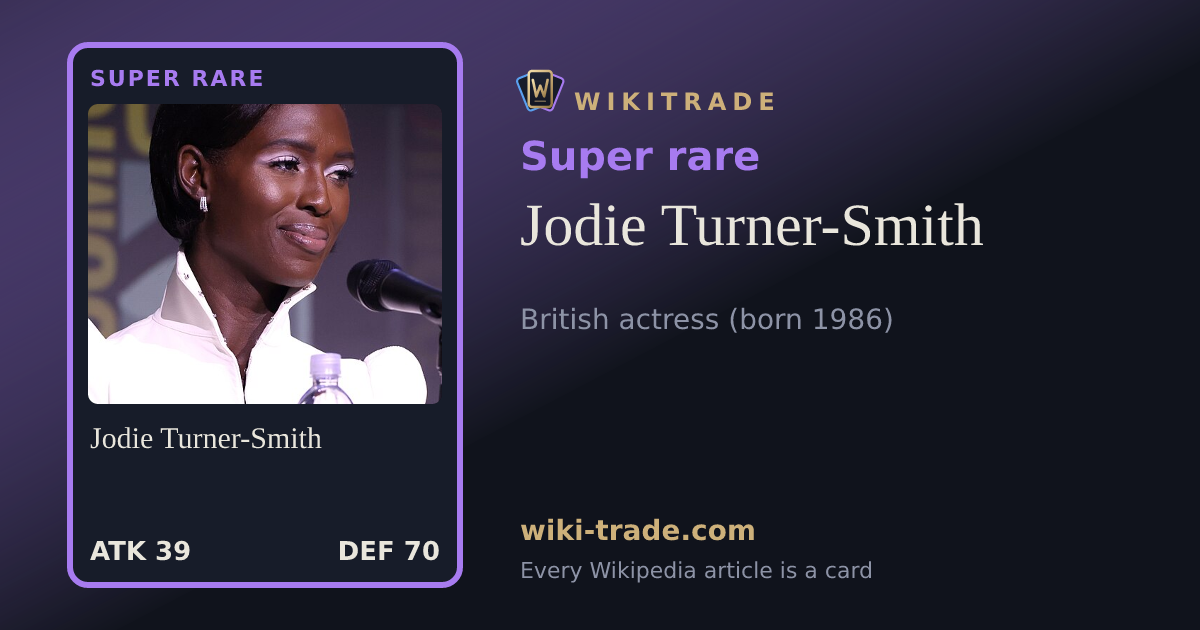Jodie Turner-Smith — Super rare card