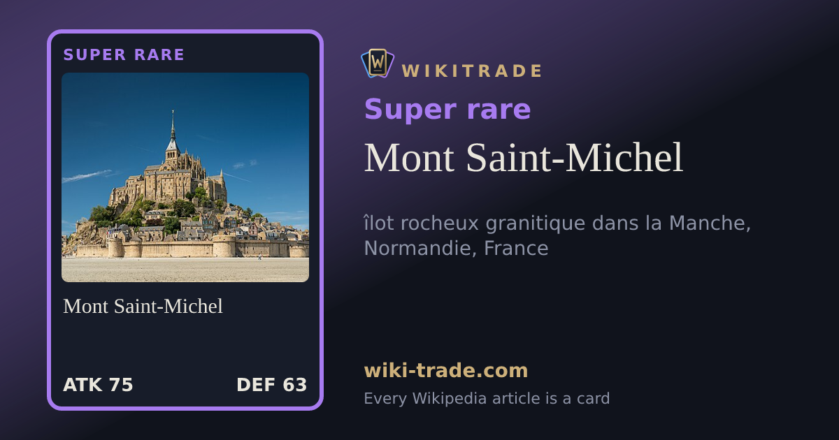 Mont Saint-Michel — Super rare card