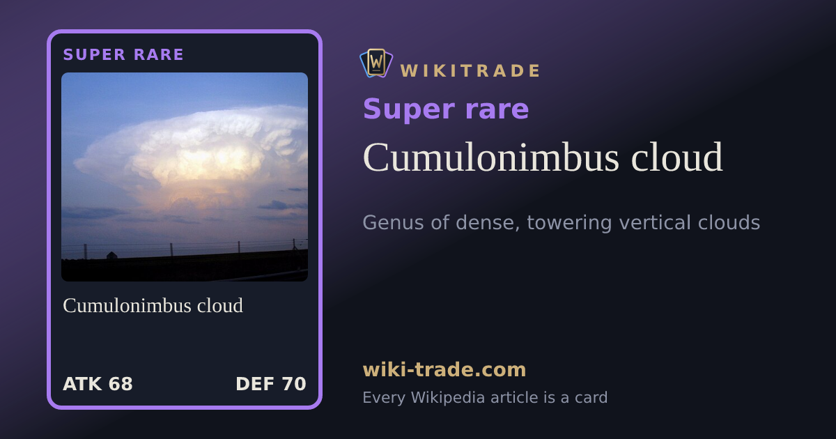 Cumulonimbus cloud — Super rare card