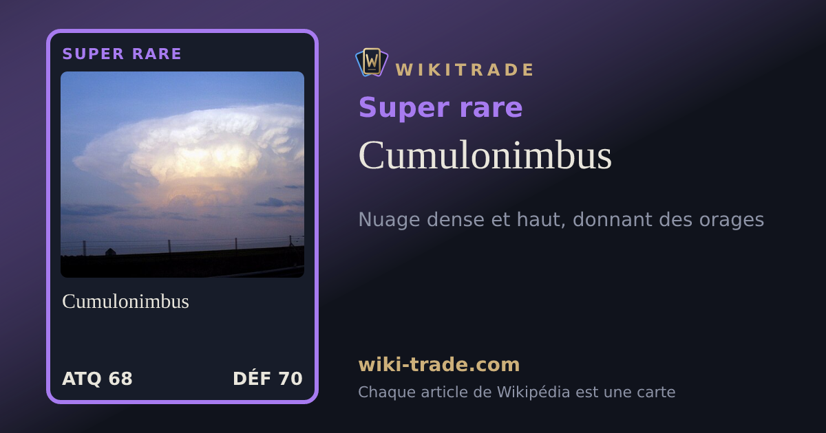 Cumulonimbus — carte Super rare