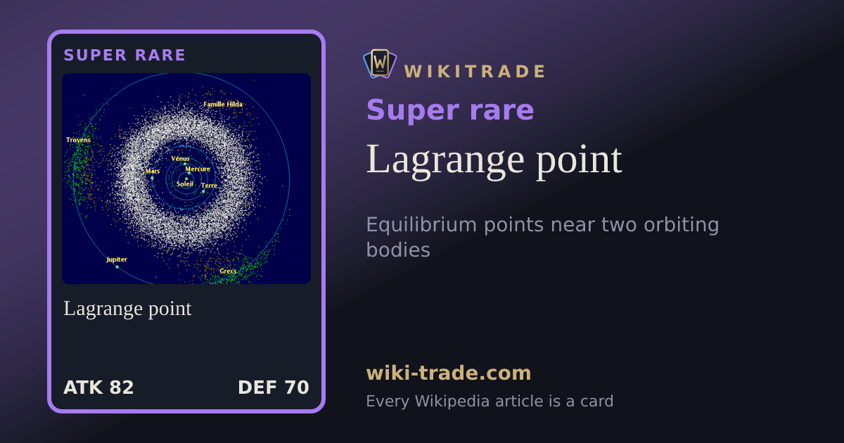 Lagrange point — Super rare card