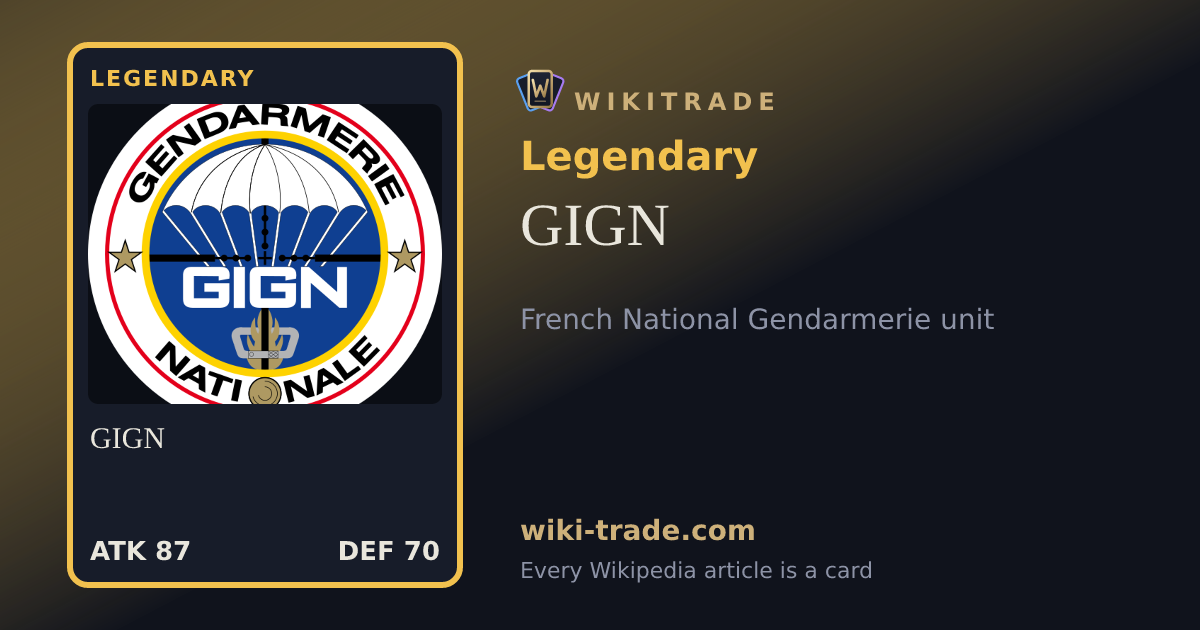 GIGN — Legendary card