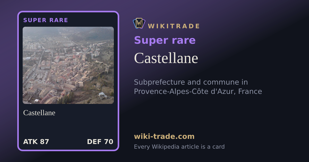 Castellane — Super rare card