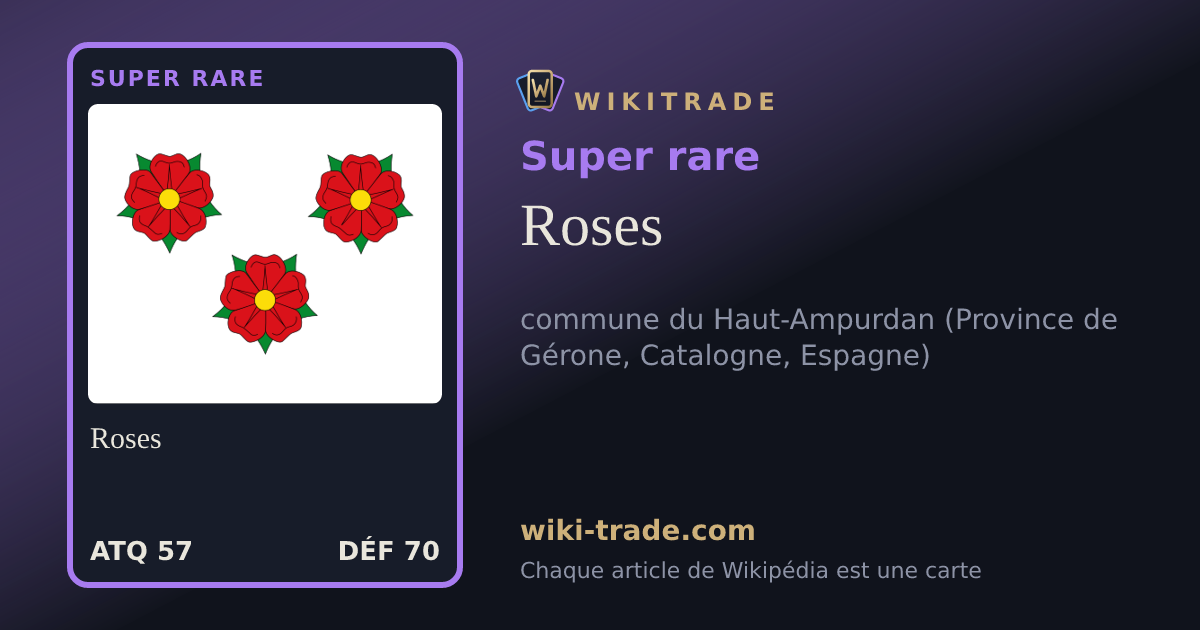 Roses — carte Super rare
