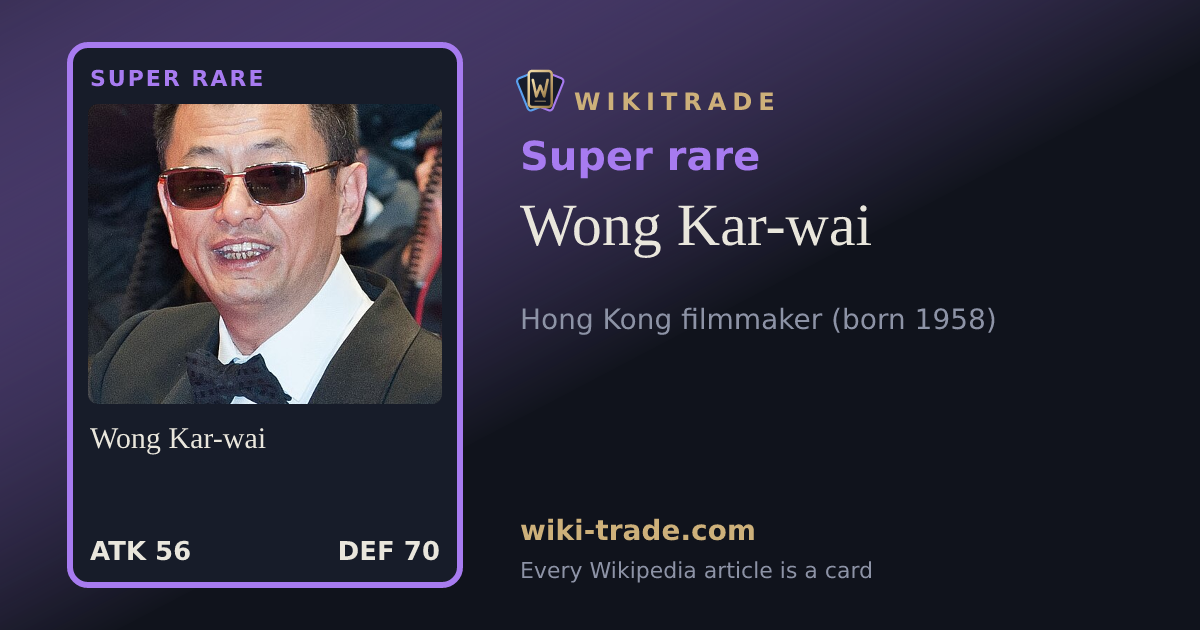 Wong Kar-wai — Super rare card