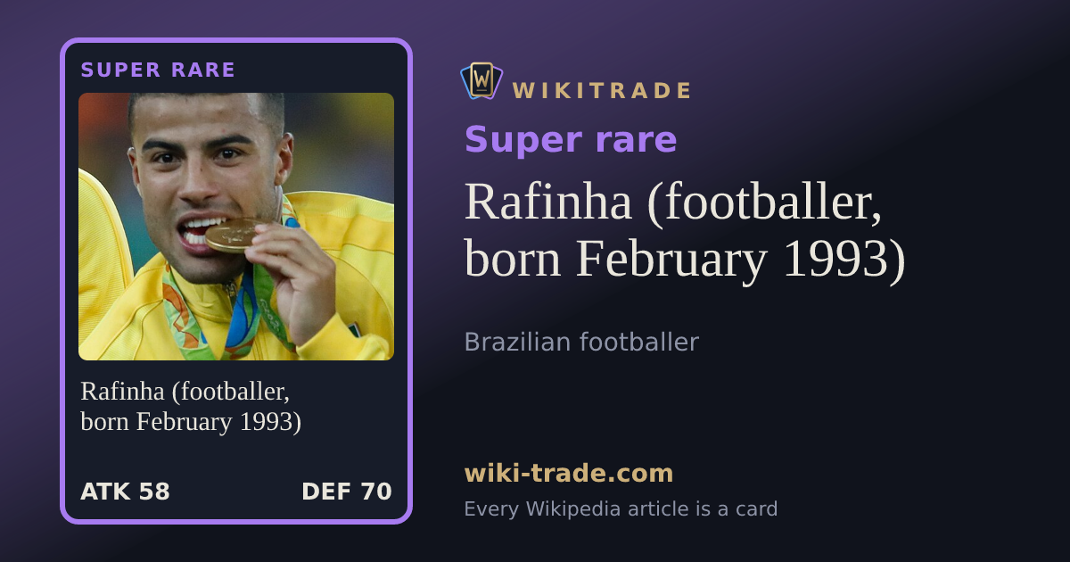 Rafinha (footballer, born February 1993) — Super rare card