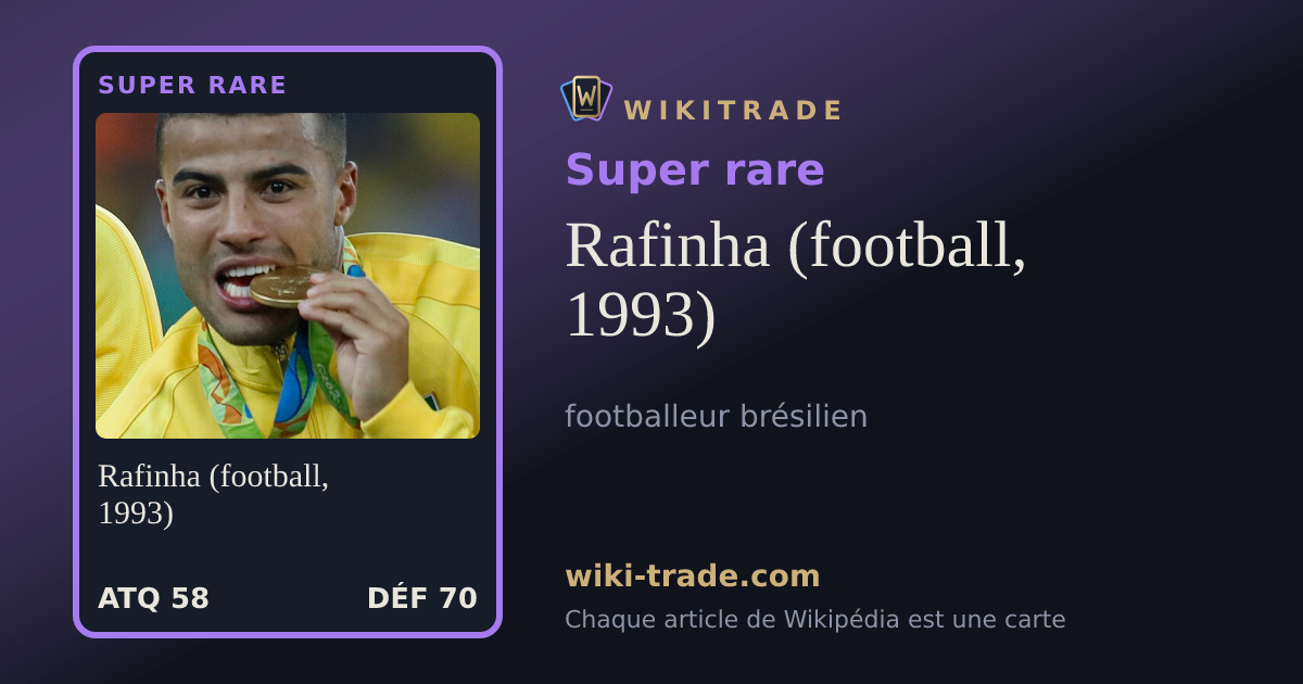 Rafinha (football, 1993) — carte Super rare
