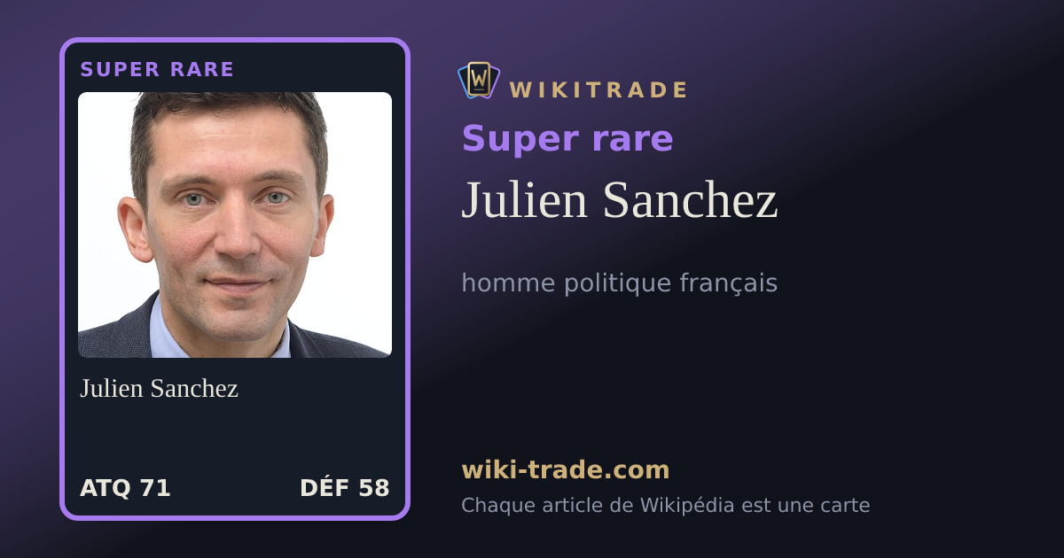 Julien Sanchez — carte Super rare