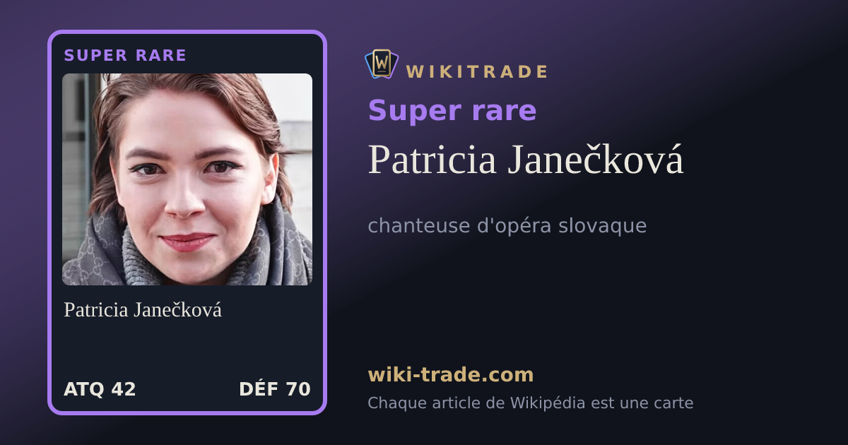 Patricia Janečková — carte Super rare