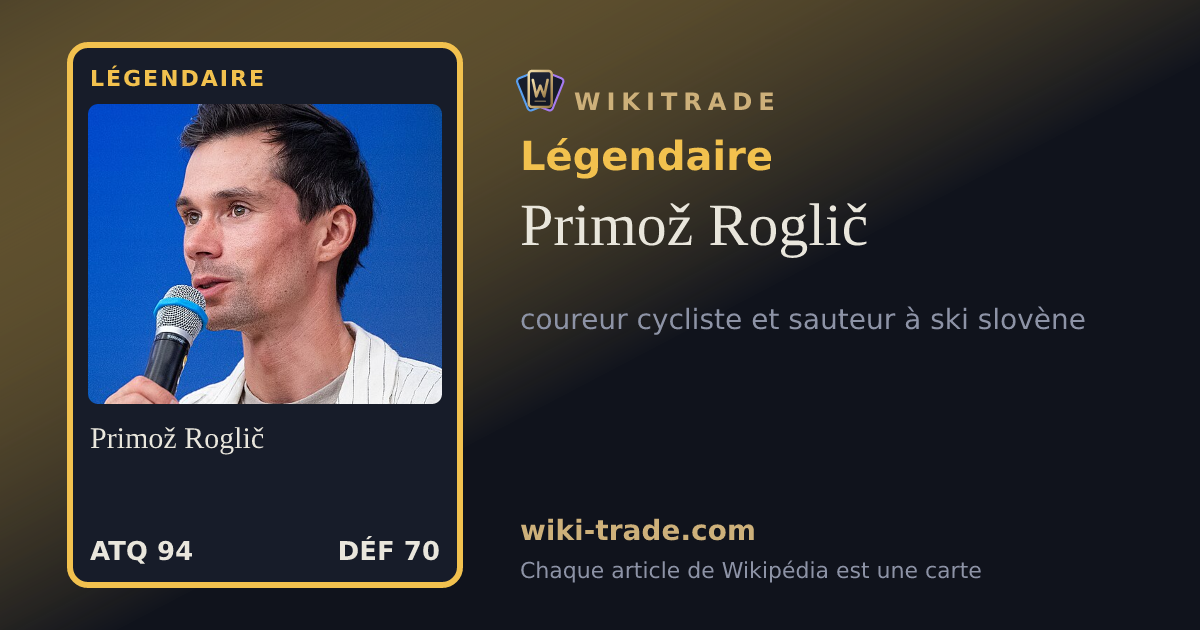 Primož Roglič — carte Légendaire