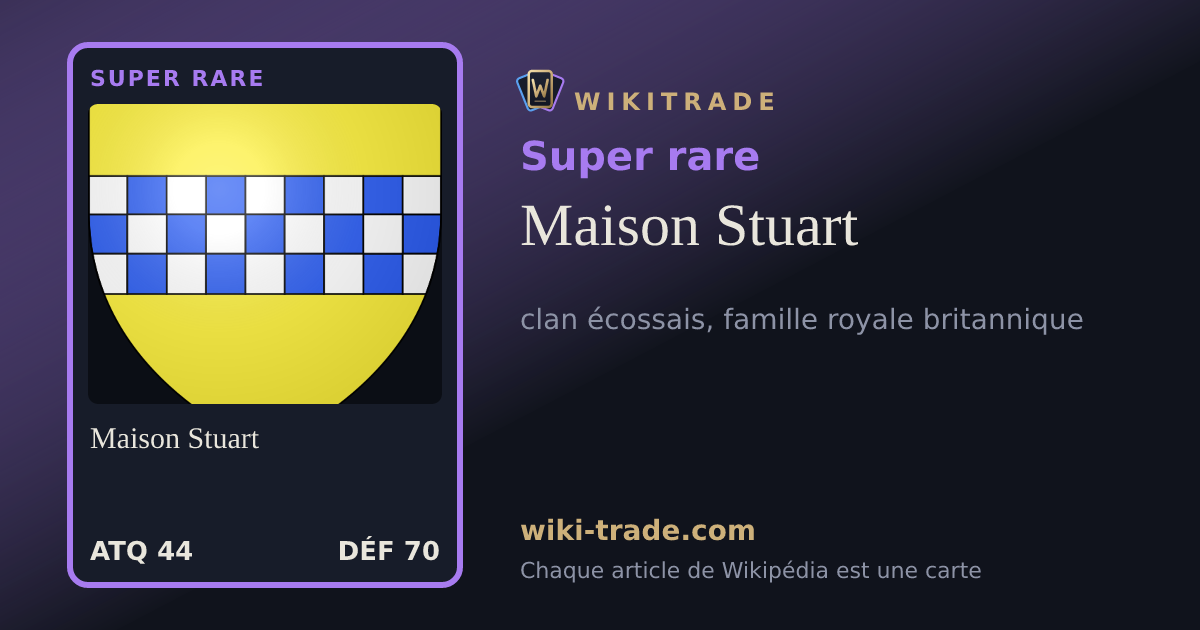 Maison Stuart — carte Super rare