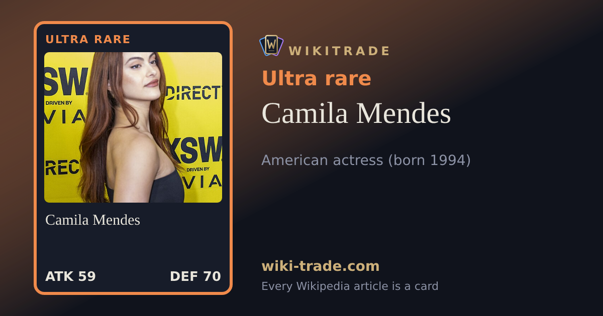 Camila Mendes — Ultra rare card