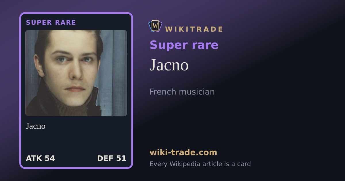 Jacno — Super rare card