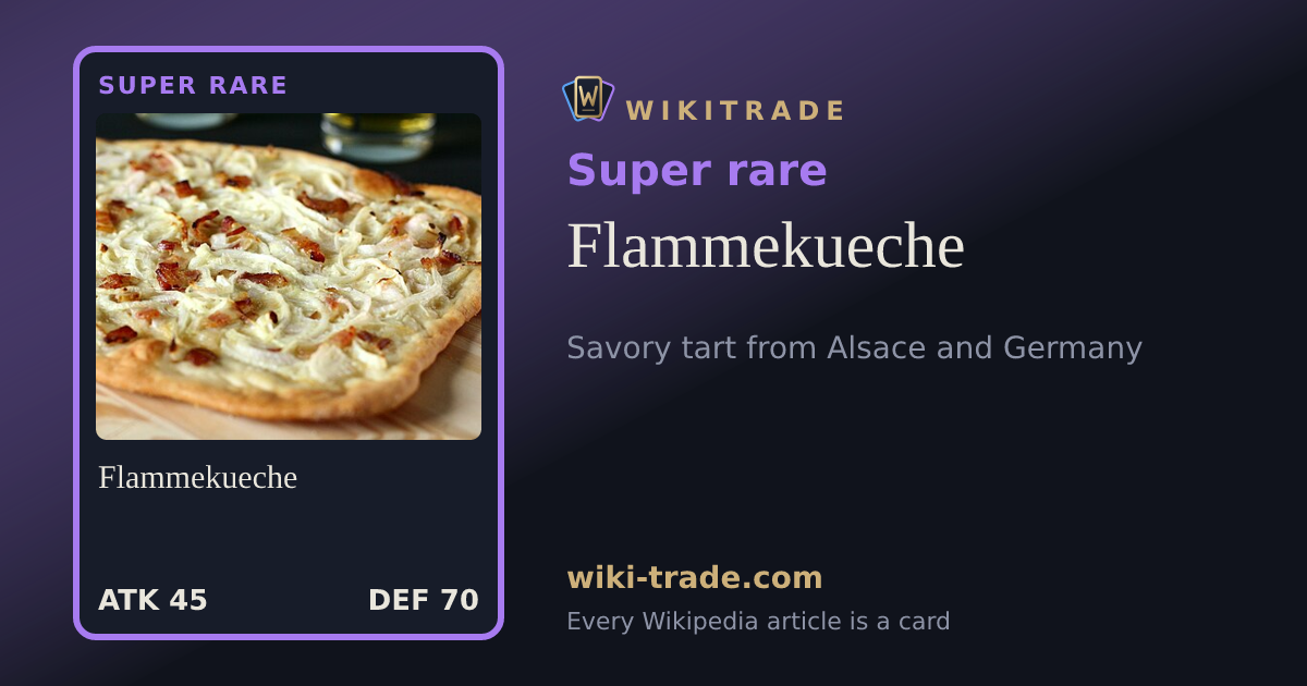 Flammekueche — Super rare card