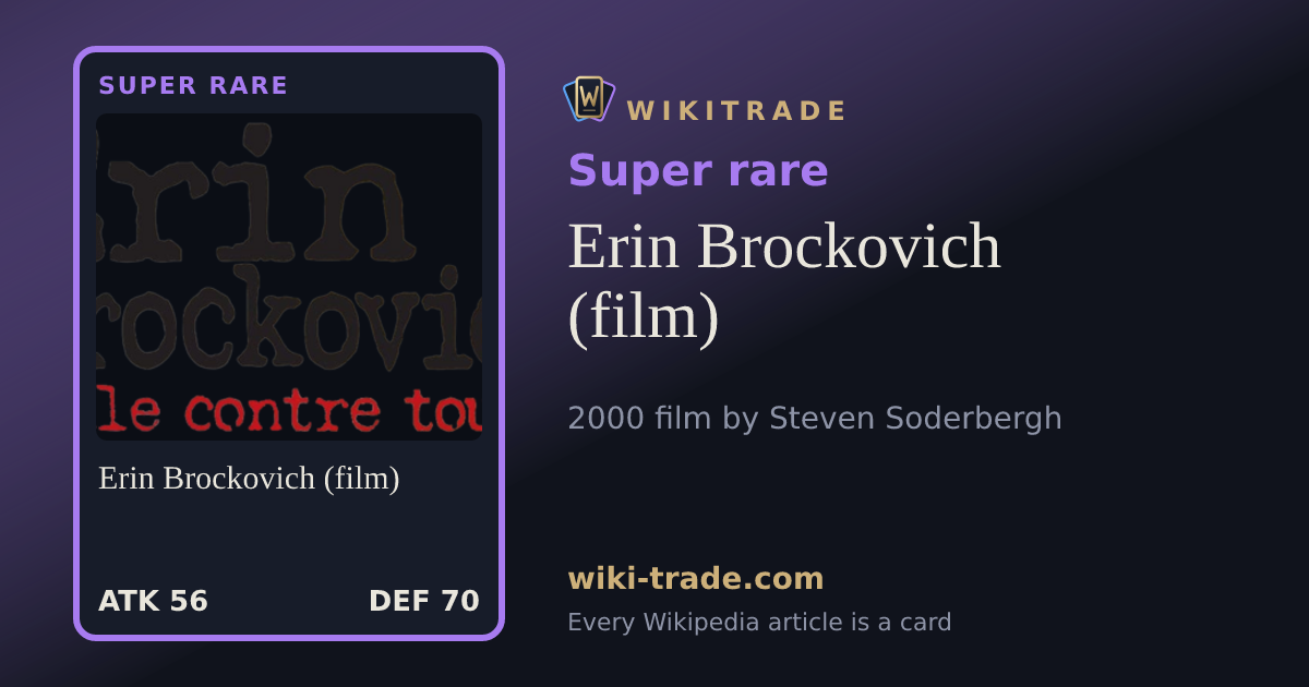 Erin Brockovich (film) — Super rare card