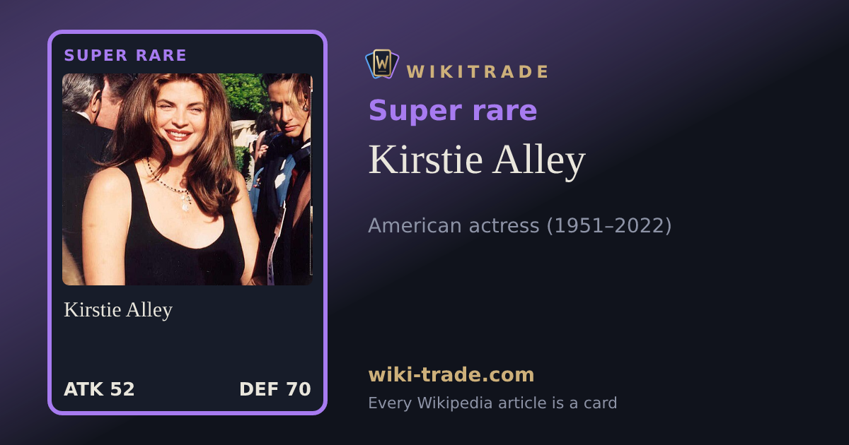 Kirstie Alley — Super rare card