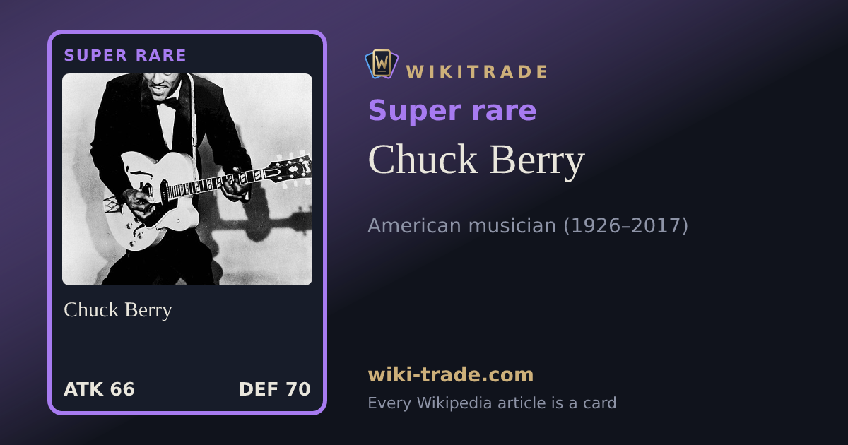 Chuck Berry — Super rare card