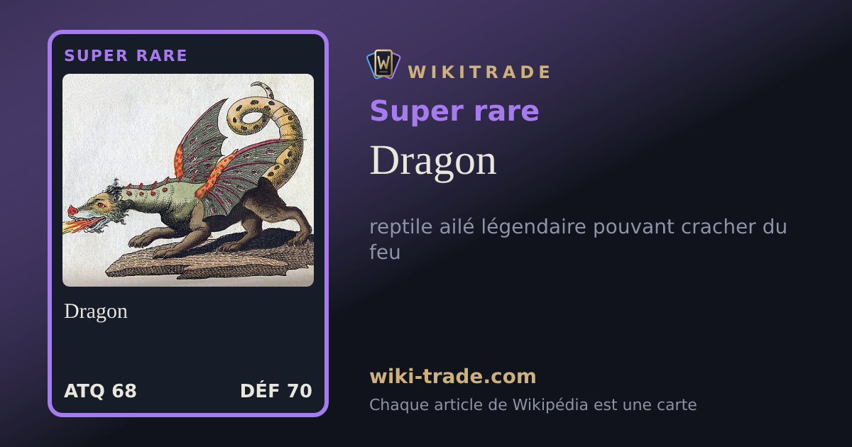 Dragon — carte Super rare