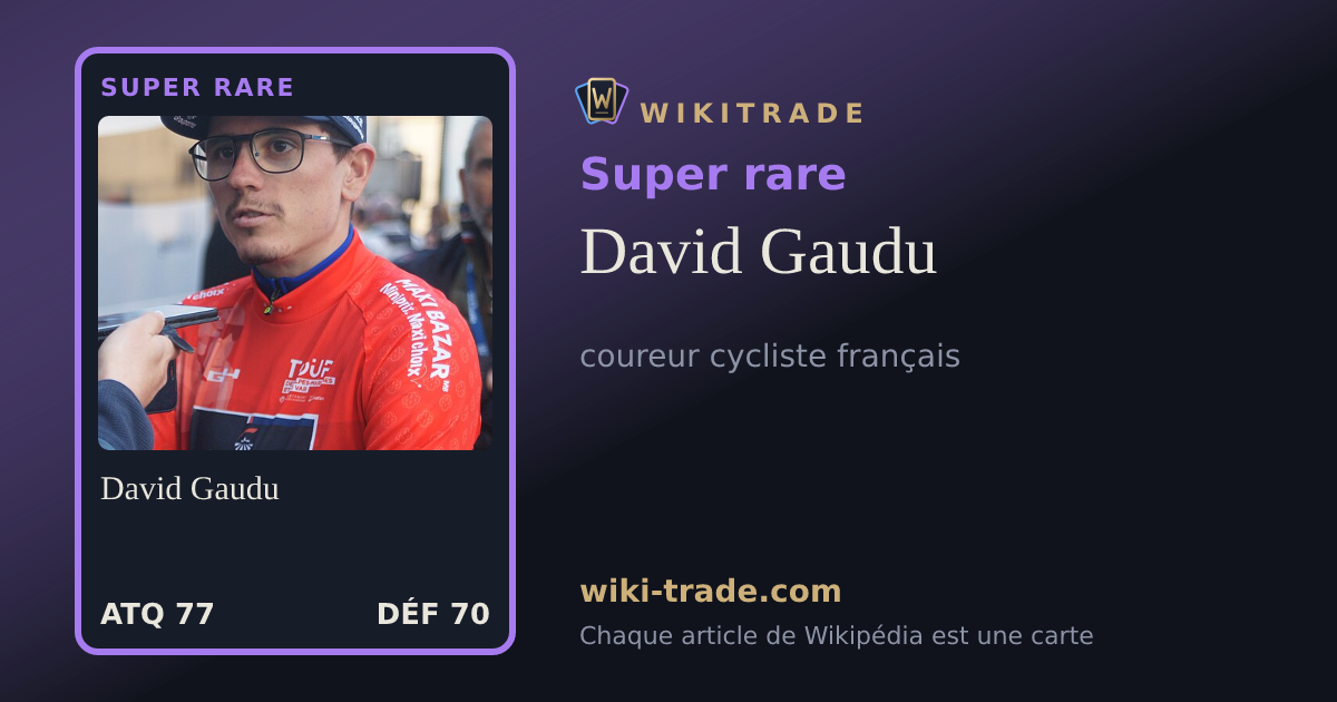 David Gaudu — carte Super rare
