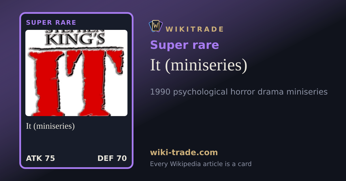 It (miniseries) — Super rare card