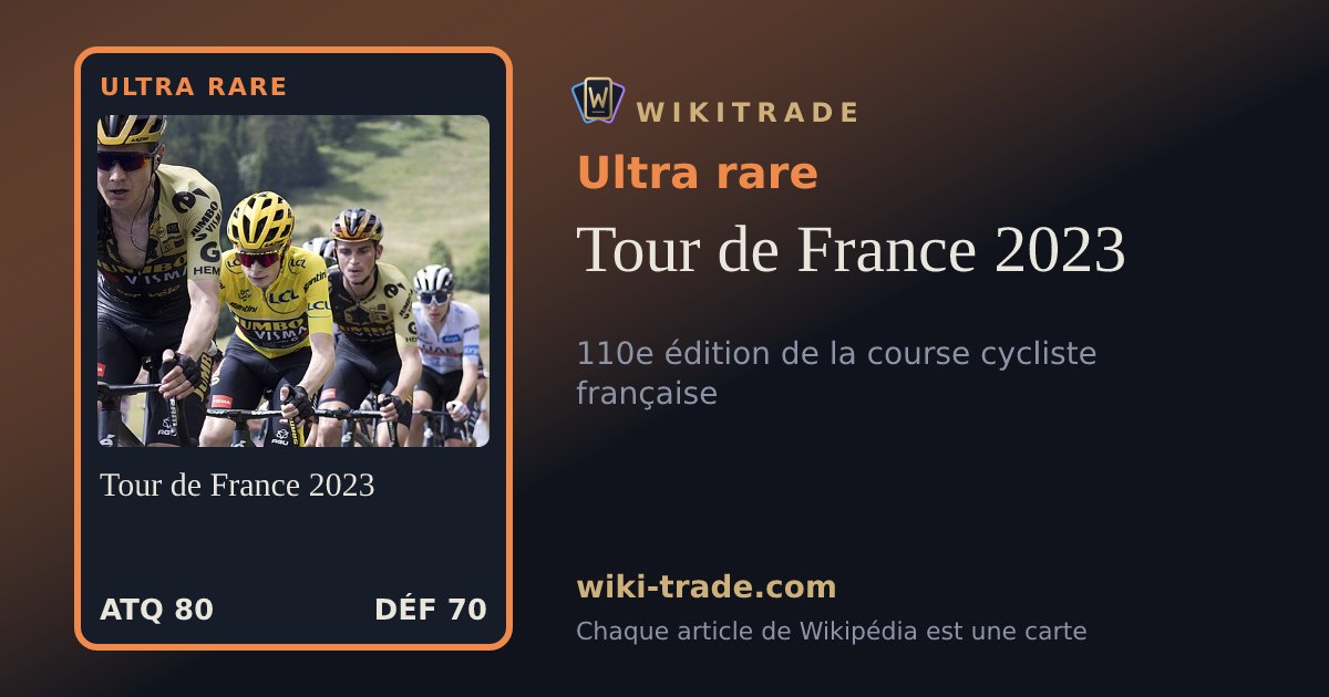 Tour de France 2023 — carte Ultra rare