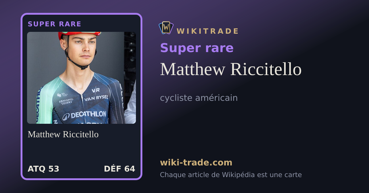 Matthew Riccitello — carte Super rare